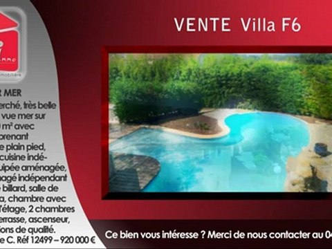 Maison T6 sanary sur mer vente villa F6 a vendre sanary VAR