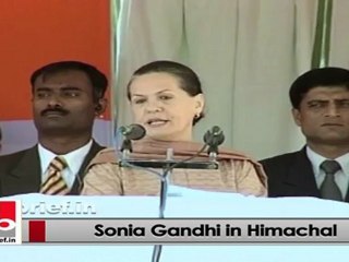 Sonia Gandhi in Himachal Pradesh talks about the need of empowering the women