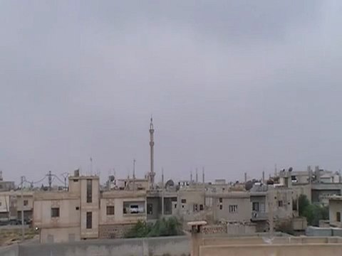 Syria فري برس درعا خربة غزالة قصف عنيف بالمدفعية وراجمات الصواريخ من عدة محاور الأحد 12 8 2012