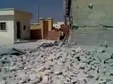 Syria فري برس حلب - بزاعة __ آثار القصف على مدرسة الثورة 12-8 -2012 ج1