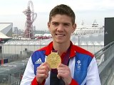 Luke Campbell of Team GB talks after winning boxing gold