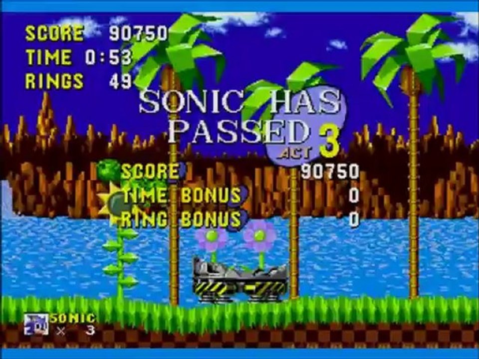 Video test Sonic the hedgehog 1 [Megadrive]