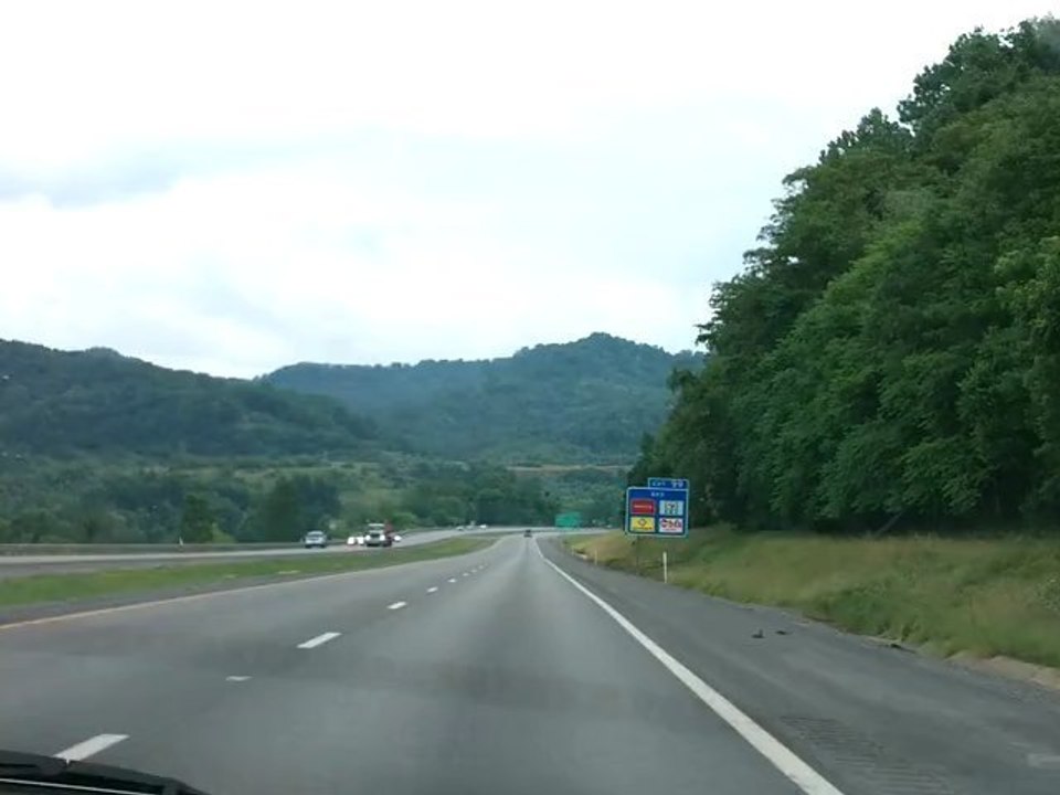 Sharing A View Of The Mountains - We wanted to share our view of the mountains as we drove down the highway.