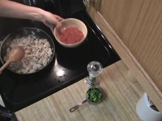 Penne with Ground Chicken part 2
