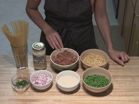 Italian Sausage Pasta Alfredo part 1