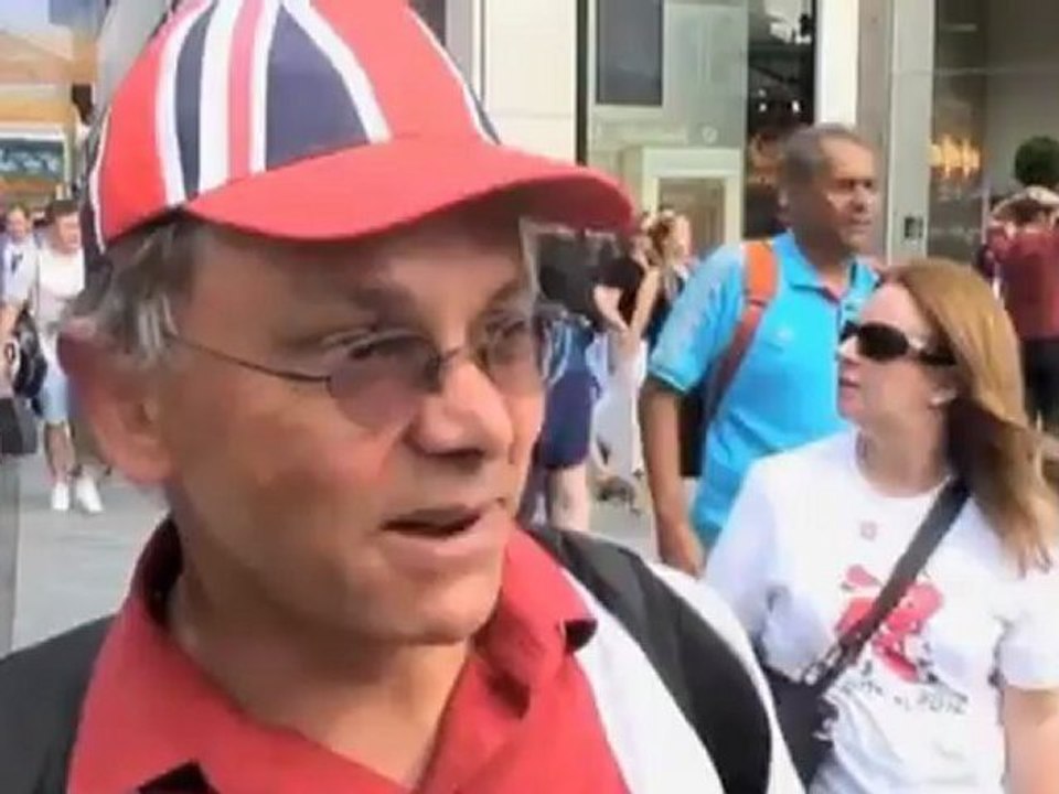 Zuschauer genießen olympia-atmosphäre