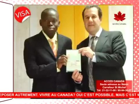 Remise du Visa de résidence permanente à notre client béninois