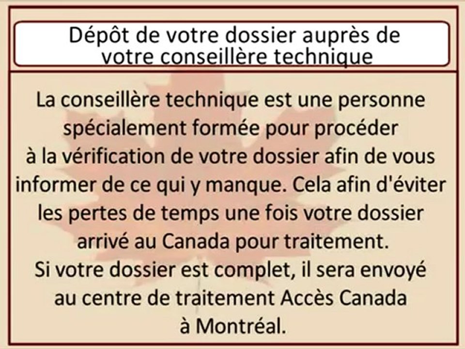 vidéo de la procédure.