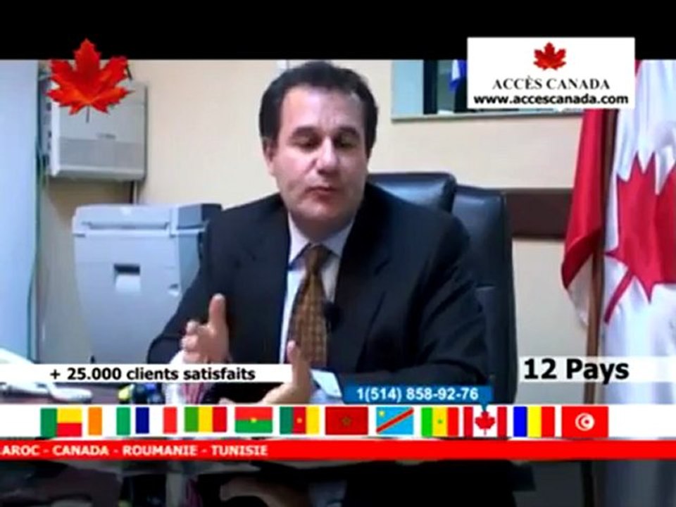 VIVRE AU CANADA? OUI C'EST POSSIBLE MAIS C'EST MAINTENANT!