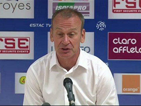 Conférence de presse ESTAC Troyes - Valenciennes FC : Jean-Marc FURLAN (ESTAC) - Daniel SANCHEZ (VAFC) - saison 2012/2013