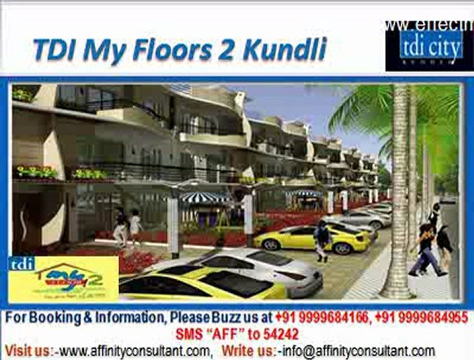 TDI Independent My Floors 2 Kundli (north delhi) @ 09999684166