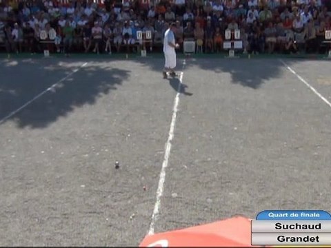 Pétanque. Quart de finale du Mondial de Millau tête à tête 2012
