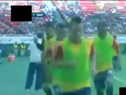Accidente brazo en el juego Chivas vs Monarcas 1-1 Jornada 4