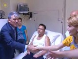 Cumhurbaşkanı Gül, Ege Üniversitesi Tıp Fakültesi Hastanesi’nde Yaralı Askerleri Ziyaret Etti