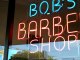 Old Fashioned Barber Shop - Bob's Barber Shop in Roseville, Michgian. Small shop with 2 barber chairs. Independent business. Making a living.