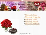 Send Flowers and Cakes to India with Cake, Chocolates, Teddy, Sweets, Dryfruits