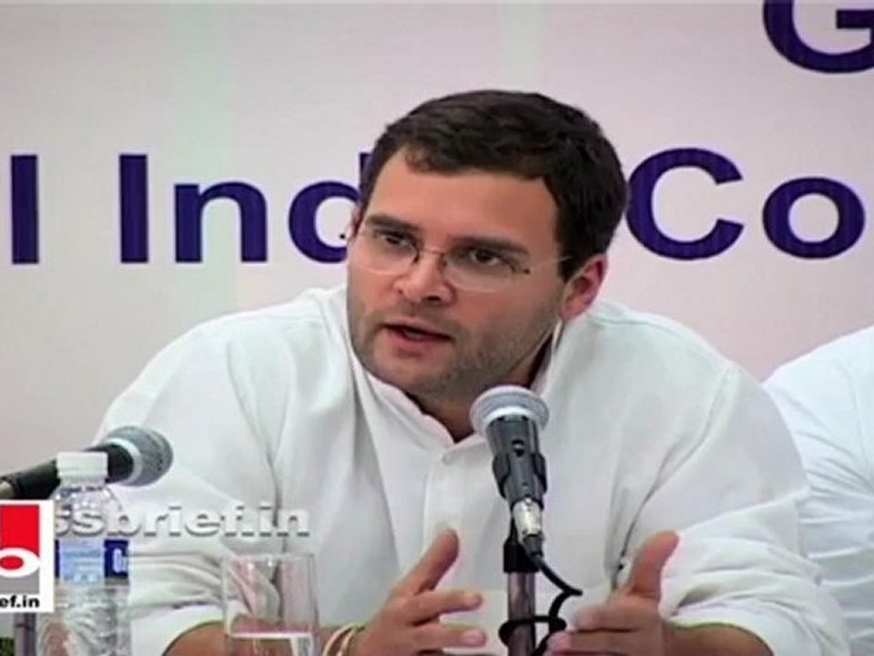 Rahul Gandhi talks about democratization in Youth Congress and NSUI
