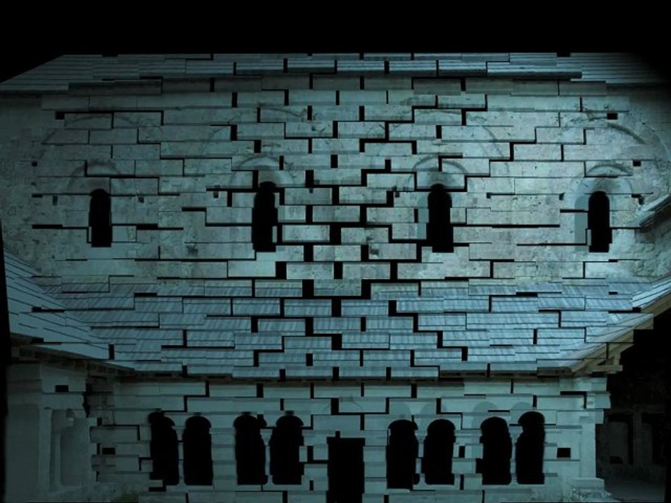 Boscodon : vidéo mapping chez les moines