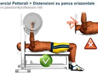Distensioni su panca piana