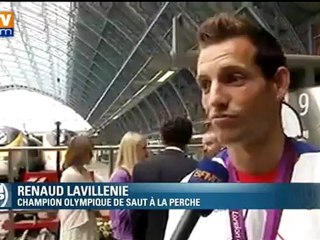 Renaud Lavilennie confie ses impressions avant de reprendre l'Eurostar