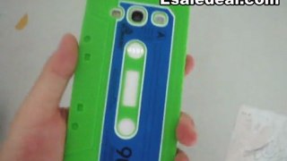 Cassette Tape Silicone Case Cover For Samsung i9300 Galaxy S3 SIII