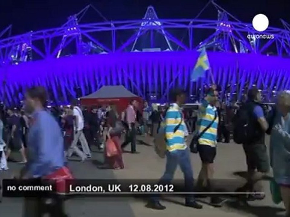 Spectacular fireworks during the London... - no comment