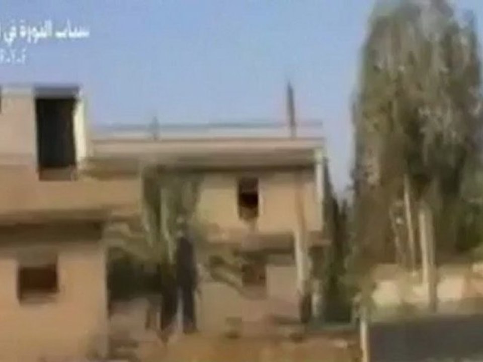 Amateur footage shows plane on fire in sky above Syria