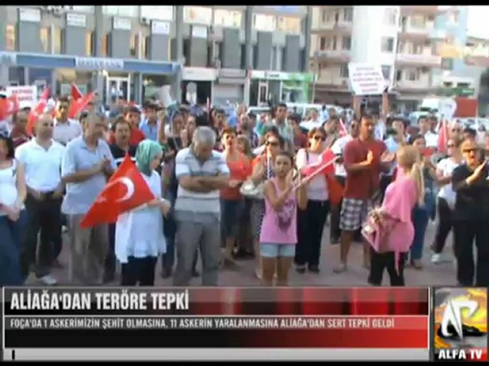Aliağa'dan Teröre Tepki