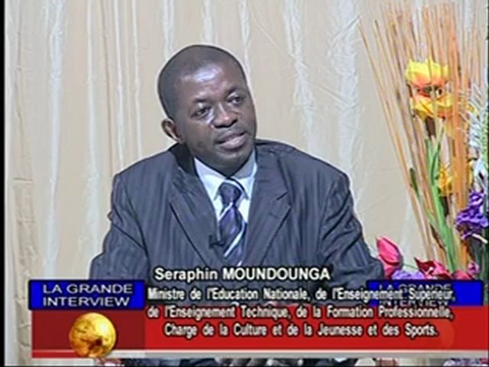 Émission La Grande  Interview - Invité  Ministre Séraphin Moudounga  - Vendredi 03 août 2012 -  Part   1