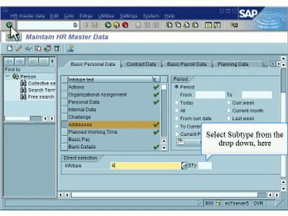 SAP HR_Change_Employee_Address