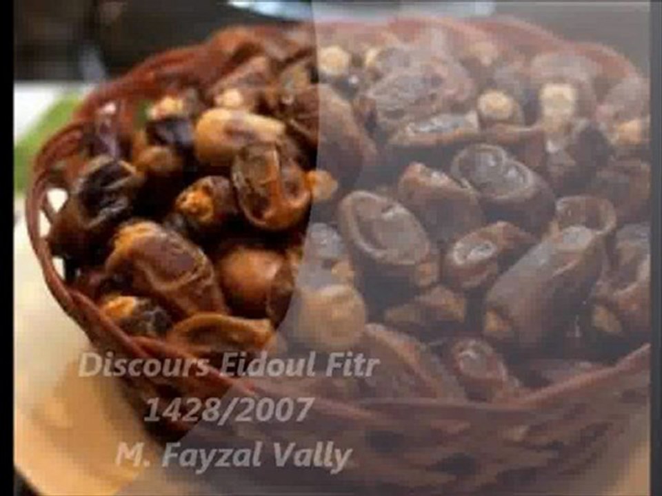 Discours Eidoul Fitr 1428/2007 Mlw. Fayzal Vally