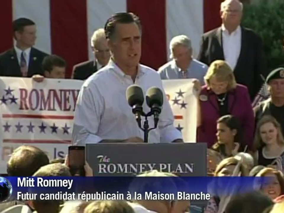 Etats-Unis: Mitt Romney rassurant sur l'assurance maladie