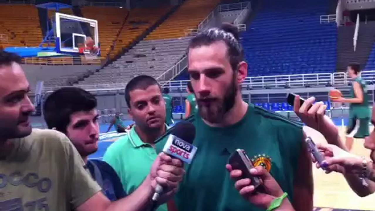 Ο Χάρης Γιαννόπουλος στην "πρώτη" του Παναθηναϊκού