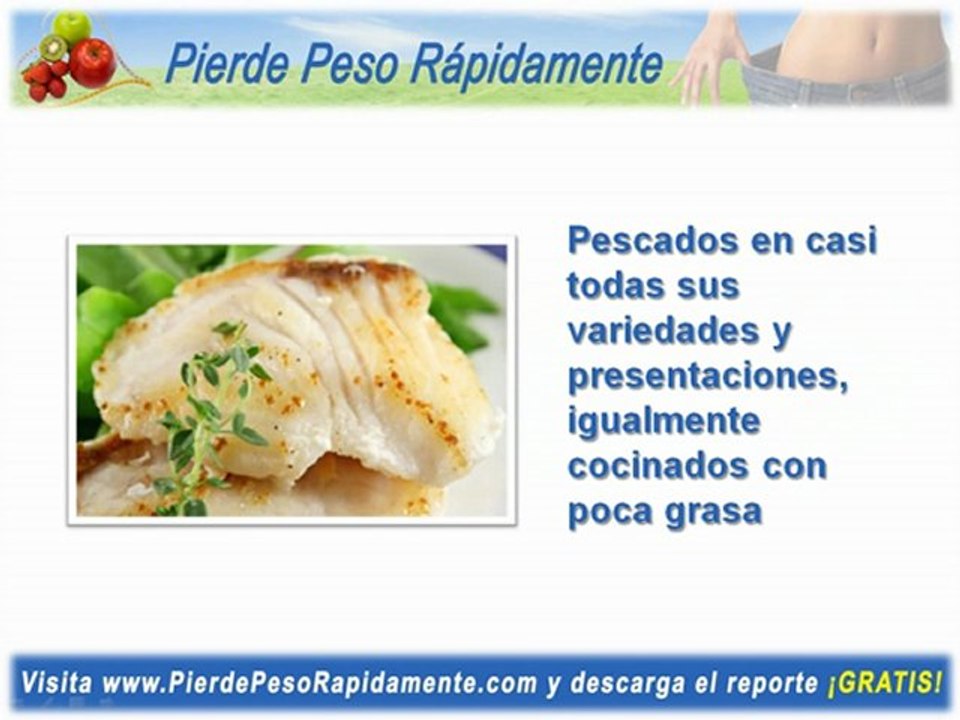 Pierde Peso Rápidamente: Conoce los alimentos más recomendados en una dieta