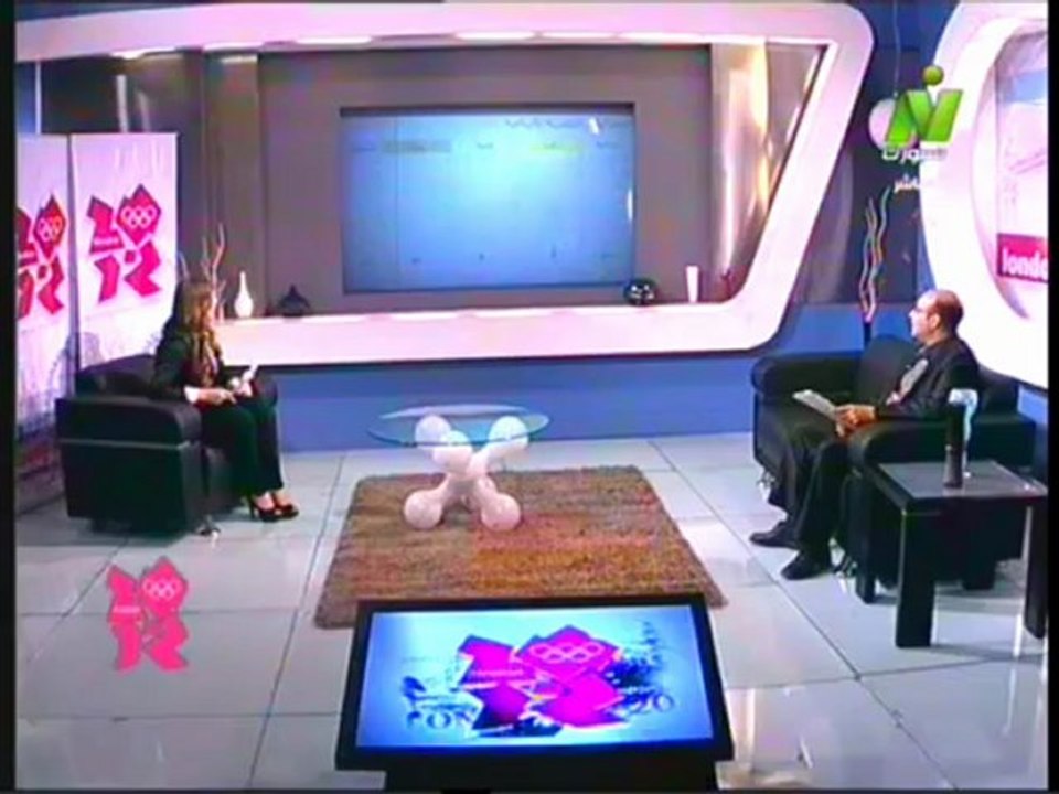 الاعلاميه سها ابراهيم احصائيات اولمبياد لندن مع الناقد خالد طلعت