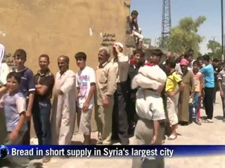 Bread in short supply in Syria's largest city
