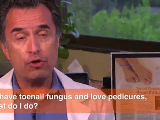 If I have toenail fungus, and love pedicures, what do I do?