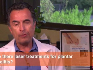 Are there laser treatments for plantar fasciitis?