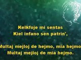 INFANO SEN PATRINO - Esperanto Karaoke of 'Sometimes I feel like a Motherless Child'