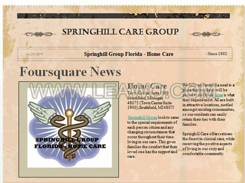Foursquare - Springhill Group Florida - Home Care