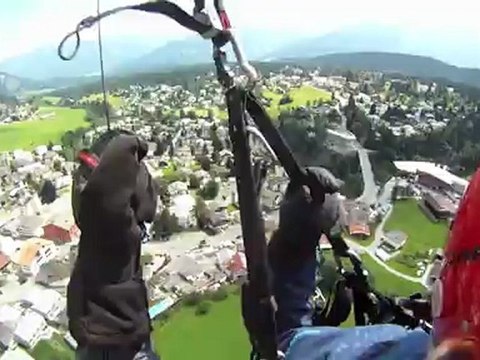 Paragliding Tandem-flight, Cassons, Flims (Switzerland)