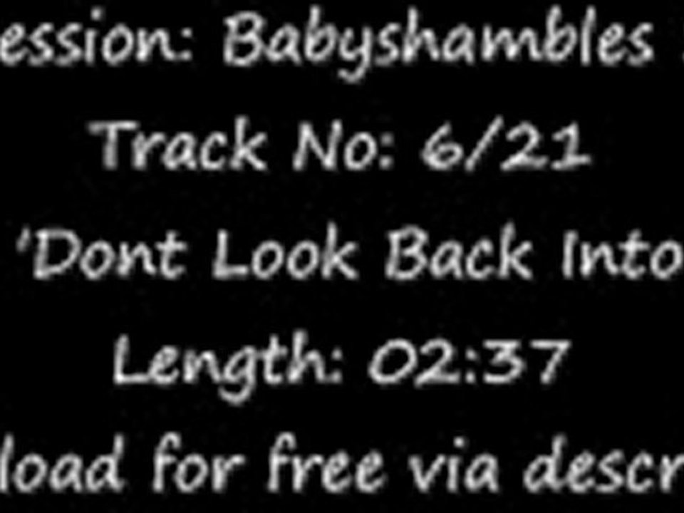 The Libertines - Babyshambles Session 1 - Dont Look Back Into The Sun