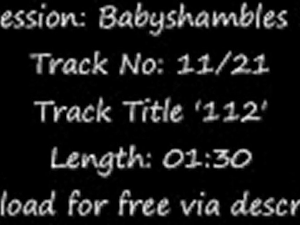 The Libertines - Babyshambles Sessions 2