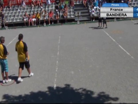Pétanque. Finale du Mondial de Millau féminin doublette 2012