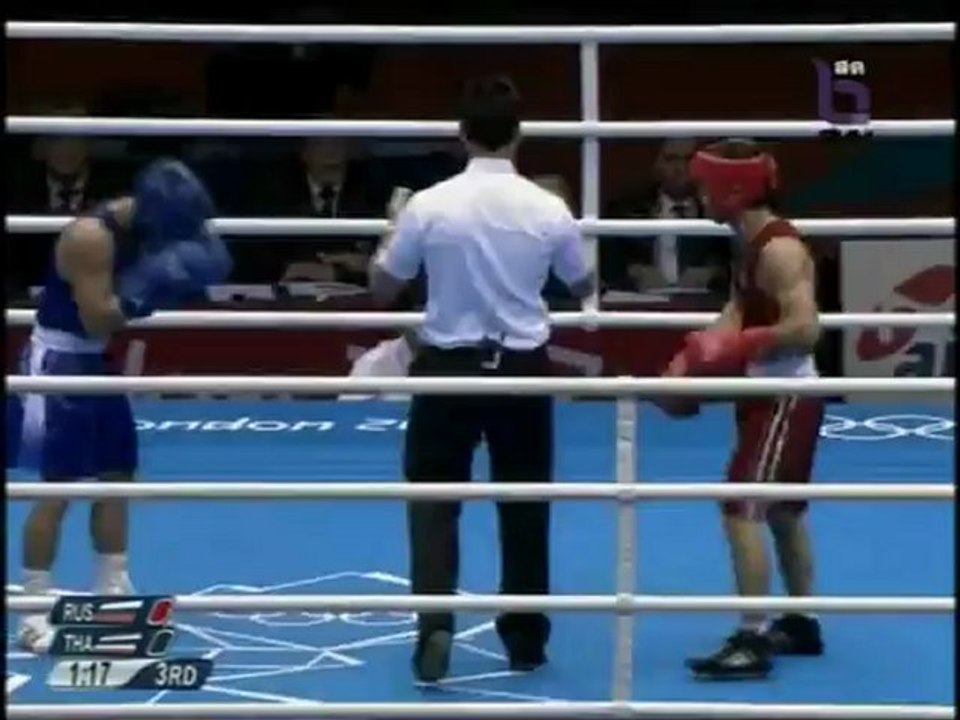 2012/08/10 Men's Light Fly 49kg [SF] David Ayrapetyan (RUS) vs Kaeo Pongprayoon (THA)