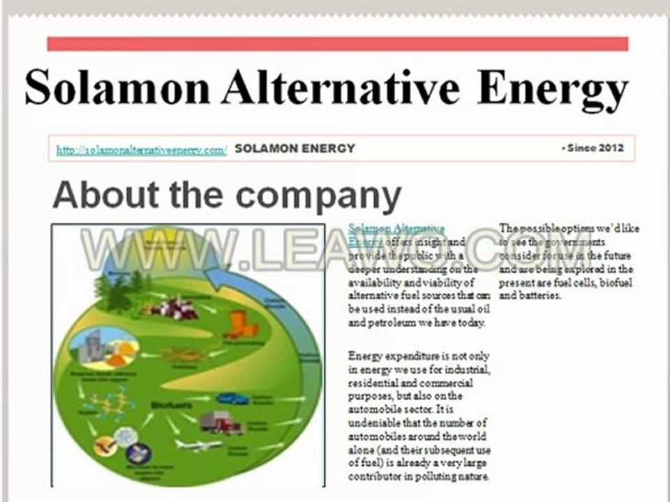 Solamon alternative energy