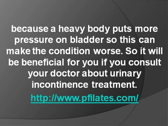 How to deal with stress incontinence