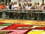 Bruselas, tapizada con flores