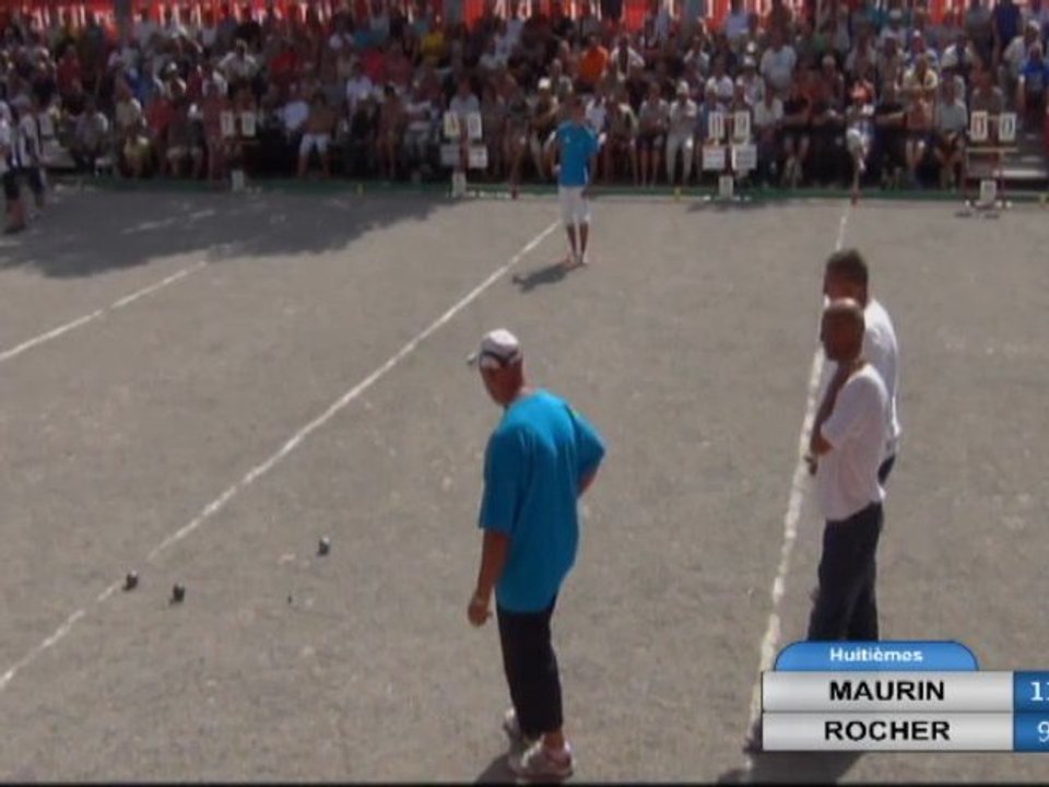 Pétanque. Huitième de finale du Mondial de Millau doublette
