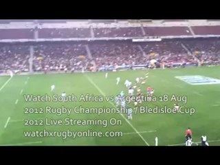 Watch Live Rugby Match Online South Africa vs Argentina 18 Aug 2012